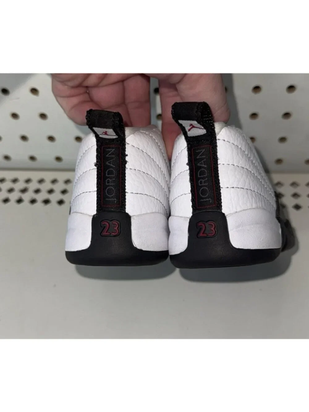 Jordan 12 Retro Taxi Flip TD Boys Baby Athletic Shoes Size 5C 850000-162 White